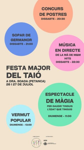 La Bustia cartell festes Taio Castellvi