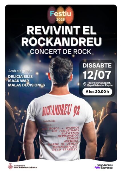La Bustia cartell festiu concert de rock