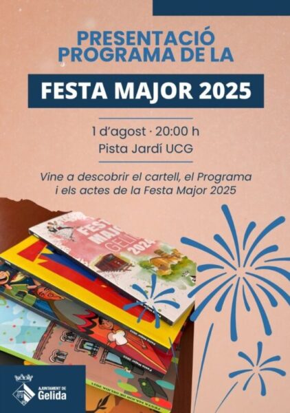 La Bustia cartell presentacio programa Festa Major Gelida