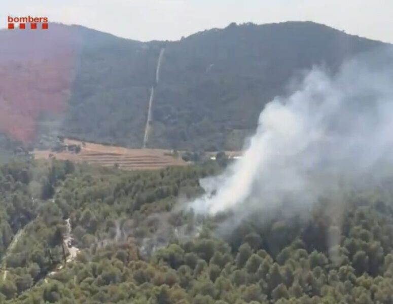 La Bustia incendi forestal Bosc del Llop de Sant Andreu 2 juliol 2025