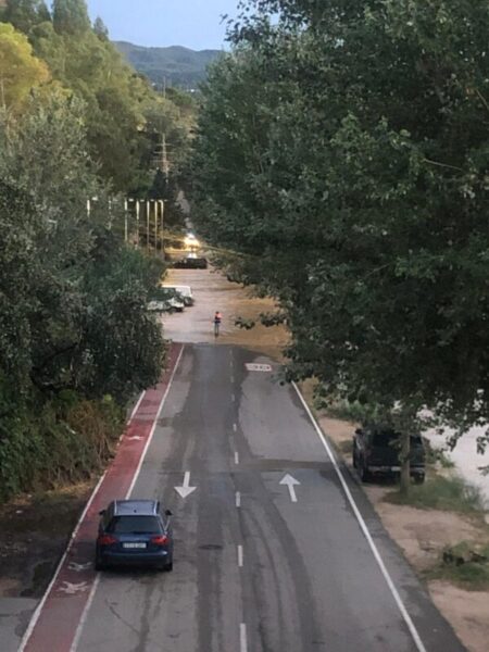 La Bustia pluja dana 12 juliol 2025 riu Anoia Martorell