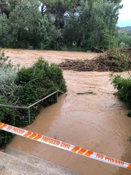 La Bustia pluja dana 12 juliol 2025 riu Anoia Martorell