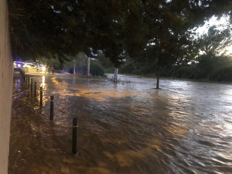La Bustia pluja dana 12 juliol 2025 riu Anoia Martorell