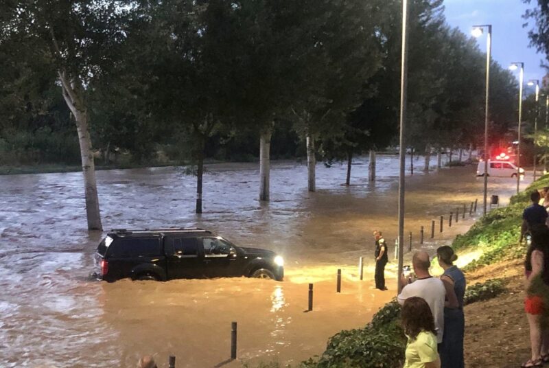 La Bustia pluja dana riu Anoia Martorell 12 juliol 2025