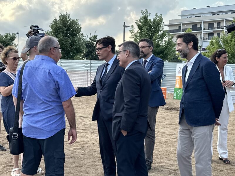La Bustia primera pedra habitatges Forum La Sinia Martorell