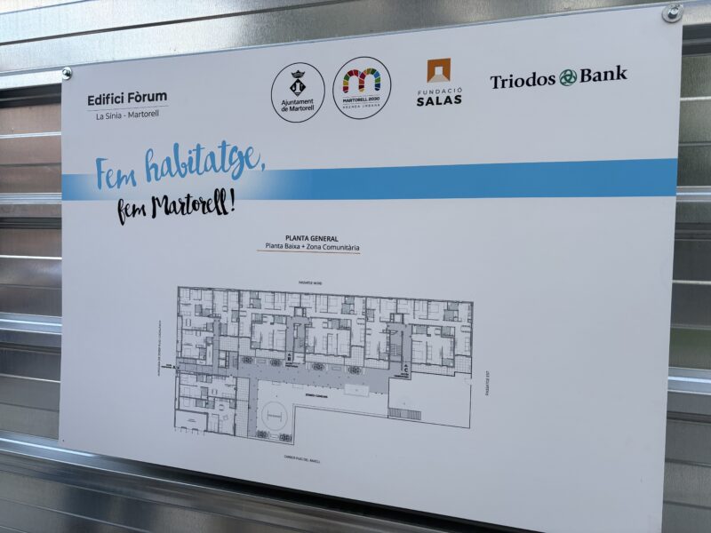 La Bustia primera pedra habitatges Forum La Sinia Martorell