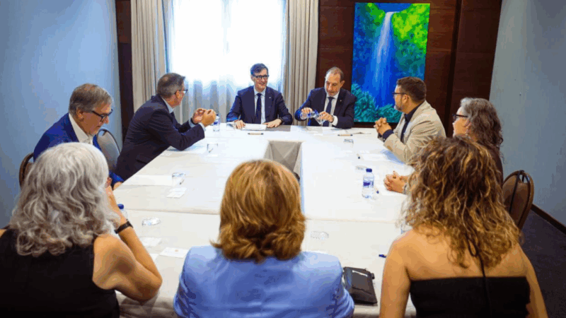 La Bustia reunio president Generalitat i alcaldes primera pedra nous jutjats Martorell