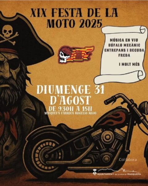 La Bustia cartell XIX Festa de la Moto Masquefa