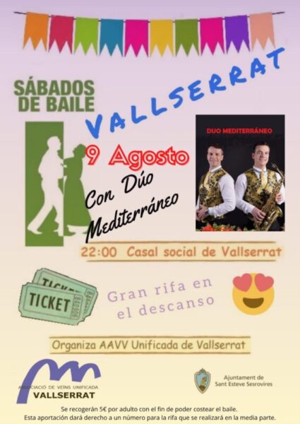 La Bustia cartell ball de nit Vallserrat 9 agost