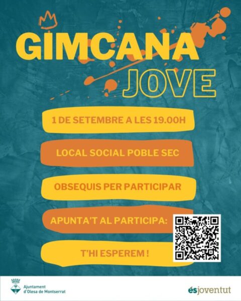 La Bustia cartell gimcana jove Olesa