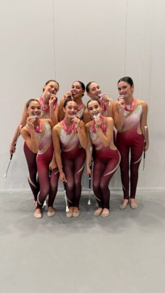 La Bustia Paula Segura amb equip Les Franqueses subcampiones del mon en Twirl Team A Olesa