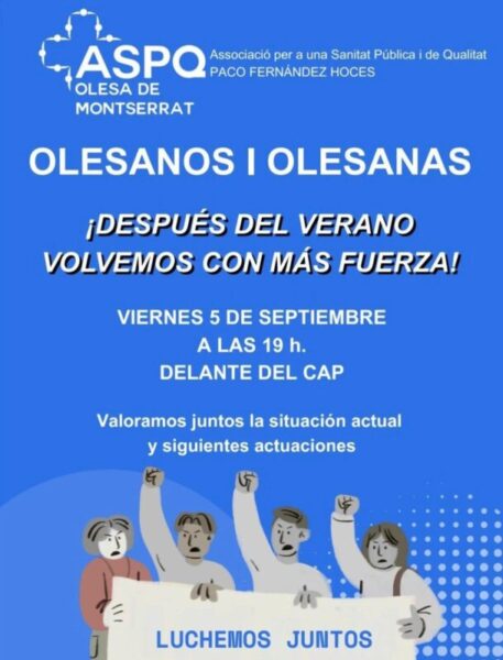 La Bustia cartell ASPQ Olesa