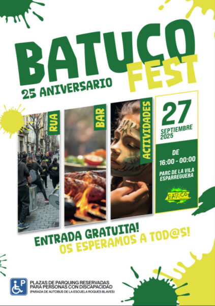 La Bustia cartell BatucoFest 25 anys Batuco Esparreguera 2025