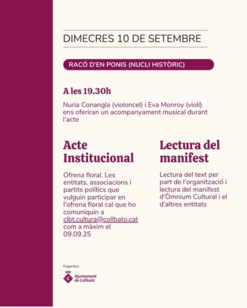 La Bustia cartell Diada Collbato 1