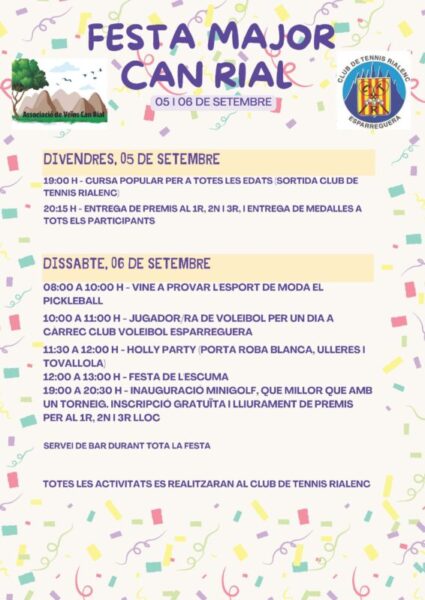 La Bustia cartell Festa Major Can Rial