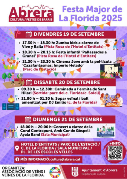 La Bustia cartell Festa Major de La Florida Abrera