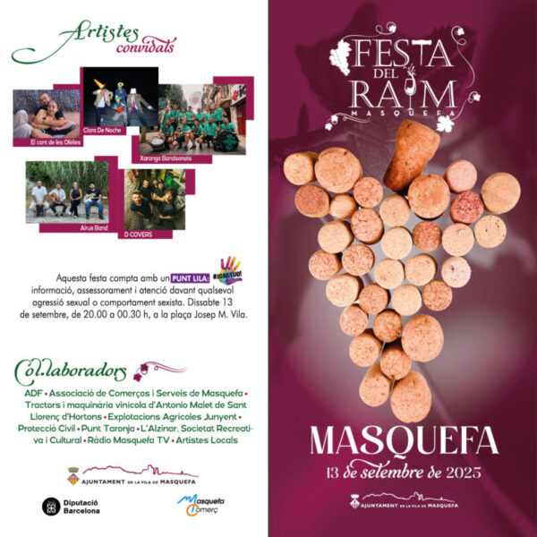 La Bustia cartell Festa del Raim Masquefa