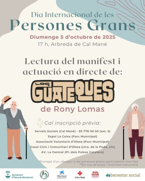 La Bustia cartell Persones Grans Olesa