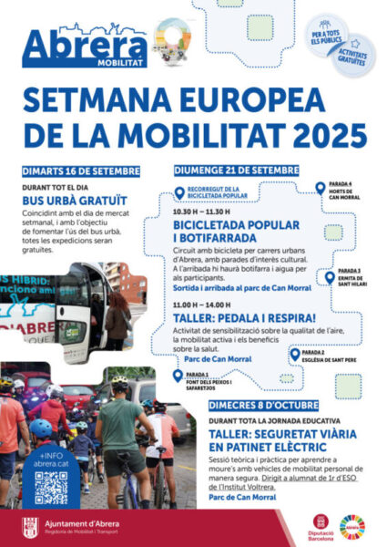 La Bustia cartell Setmana Europea Mobilitat Abrera