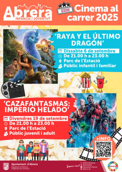 La Bustia cartell cinema al carrer Abrera