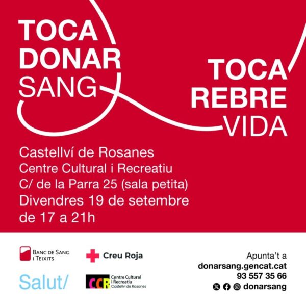 La Bustia cartell donar sang Castellvi
