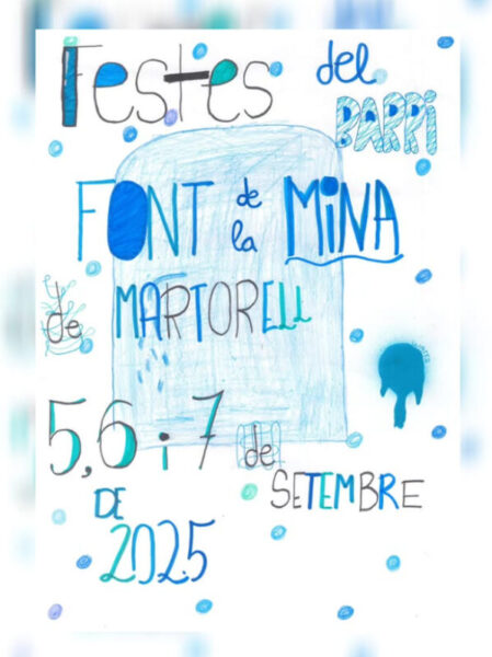 La Bustia cartell festa Barri de la Mina Martorell