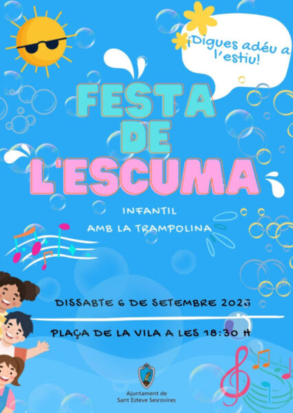 La Bustia cartell festa escuma Sant Esteve