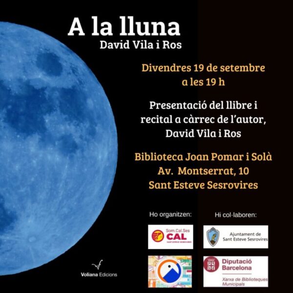 La Bustia cartell presentacio llibre A la lluna