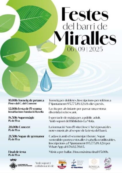La Bustia cartell programacio Festes barri Miralles