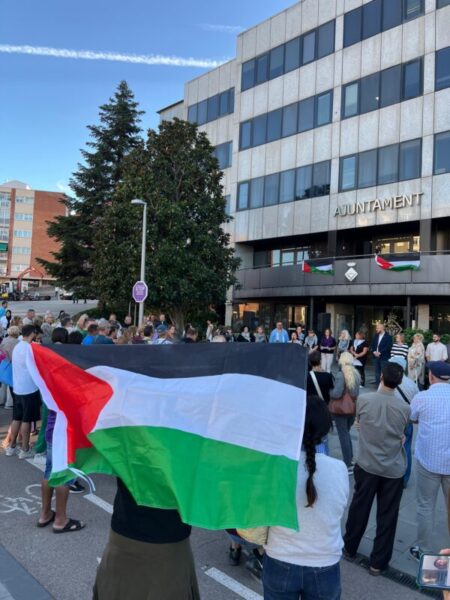 La Bustia concentracio per Palestina a Sant Andreu 2