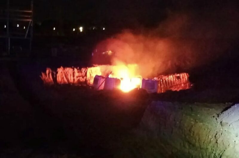 La Bustia incendi cablejat electric Martorell