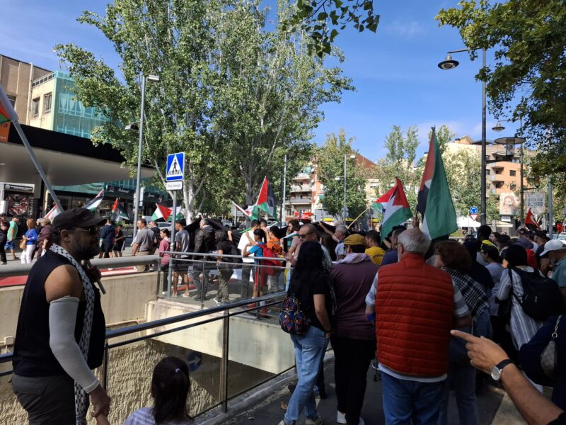 La Bustia manifestacio amb Palestina Martorell