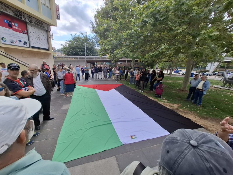 La Bustia manifestacio amb Palestina Martorell