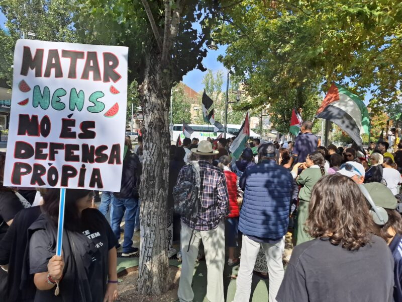 La Bustia manifestacio amb Palestina Martorell