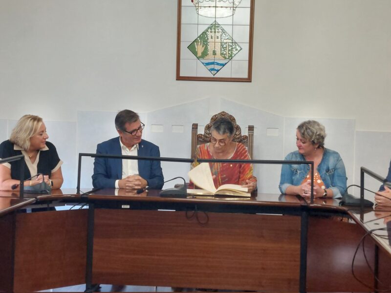 La Bustia visita Olga Pane Ajuntament Martorell