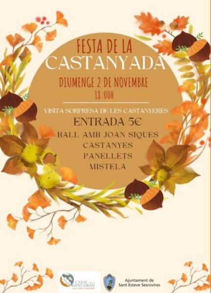 La Bustia cartell Festa Castanyada Sant Esteve