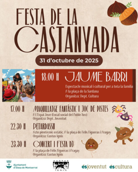 La Bustia cartell Festa de la Castanyada Olesa