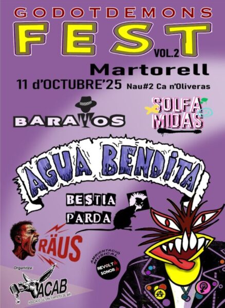 La Bustia cartell Godotdemons Fest Martorell