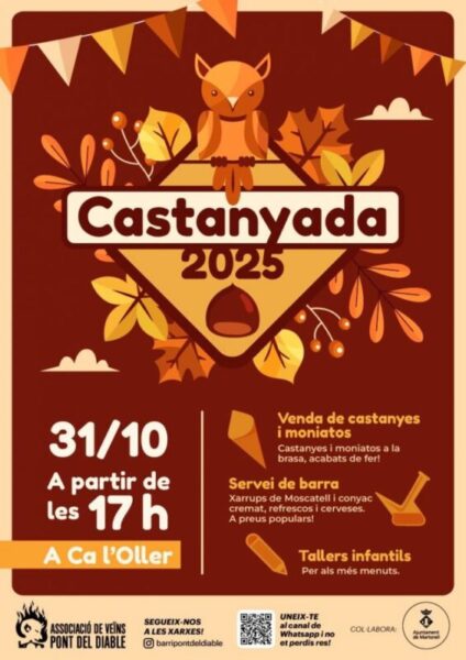La Bustia cartell Halloween i Castanyada Martorell 2