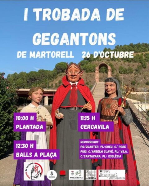 La Bustia cartell I Trobada Gegantons