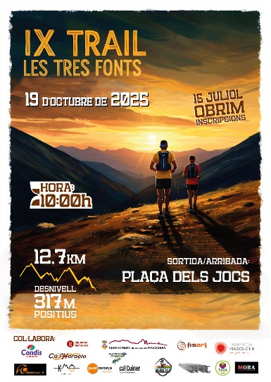 La Bustia cartell IX Trail Les Tres Fonts