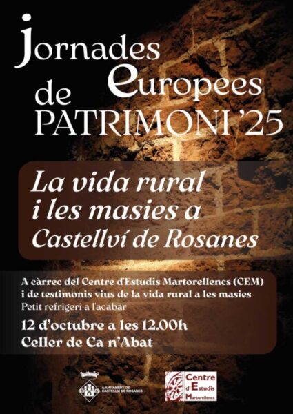 La Bustia cartell Jornades Europees Castellvi