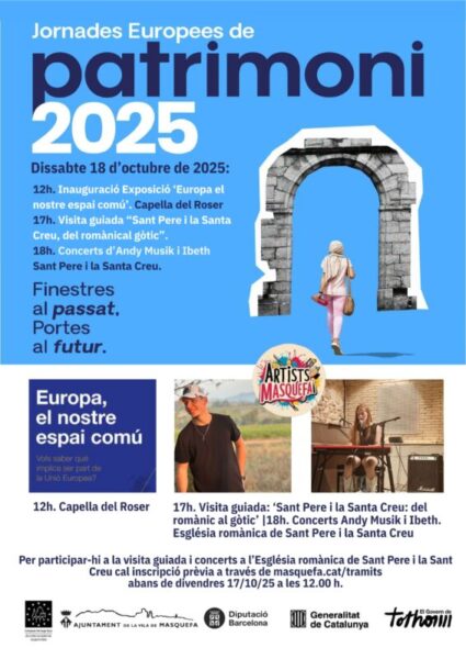 La Bustia cartell Jornades Europees Patrimoni Masquefa