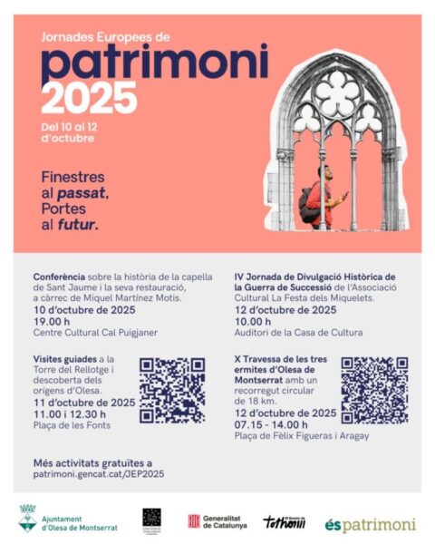 La Bustia cartell Jornades Europees Patrimoni Olesa