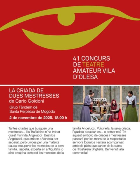 La Bustia cartell La crida de dues mestresses