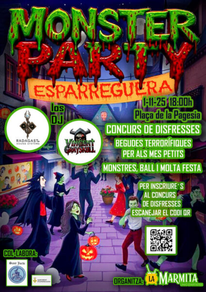 La Bustia cartell Monster Party Esparreguera
