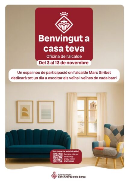 La Bustia cartell Oficina Alcalde Sant Andreu
