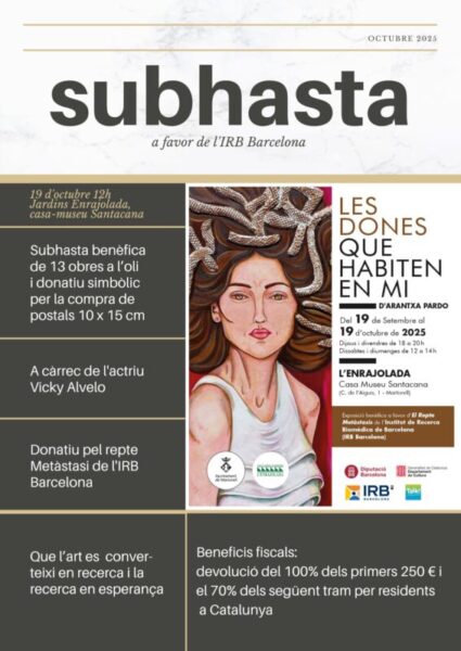La Bustia cartell Subhasta Martorell