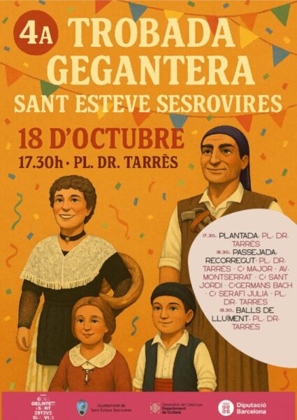 La Bustia cartell Trobada Gegantera Sant Esteve