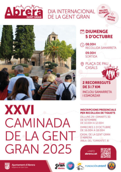 La Bustia cartell caminada gent gran Abrera